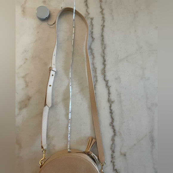 Cuyana pale pink/tan circle Leather Crossbody Bag - Picture 15 of 16
